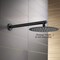 Kibi Circular 16 Wall Mounted Shower Arm - Matte Black SA1601MB - alternate 3